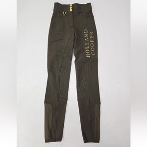 Holland Cooper Ascot Breeches Full Seat Equestrian Size 6/ US XS Green